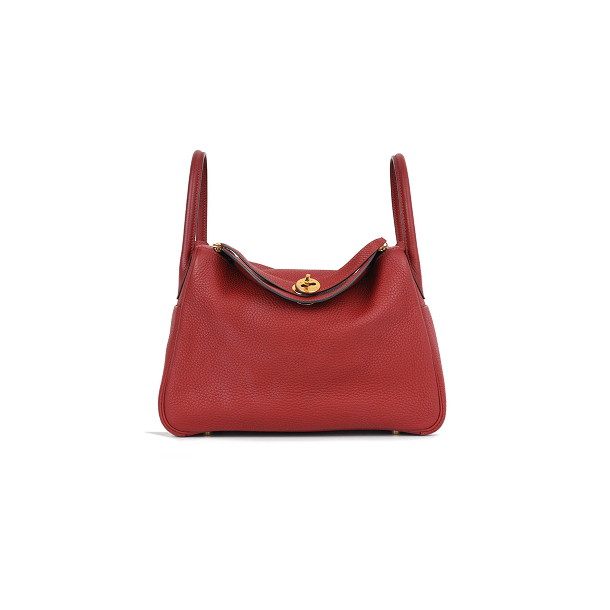 HERMÈS LINDY 30 ROUGE GRENAT CLEMENCE (30*19*16cm) 